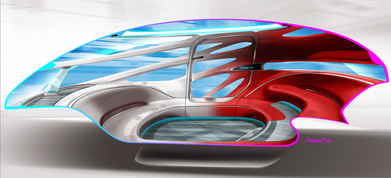 Illustration for article titled The Mercedes-Benz Vision Urbanetic Is a One-Size-Fits-All-Use Autonomous Box of the Future